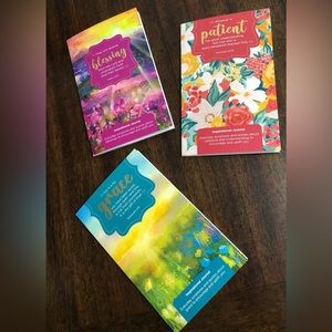 Bundle 3 inspirational Journal Blessing Grace Patient multi color floral